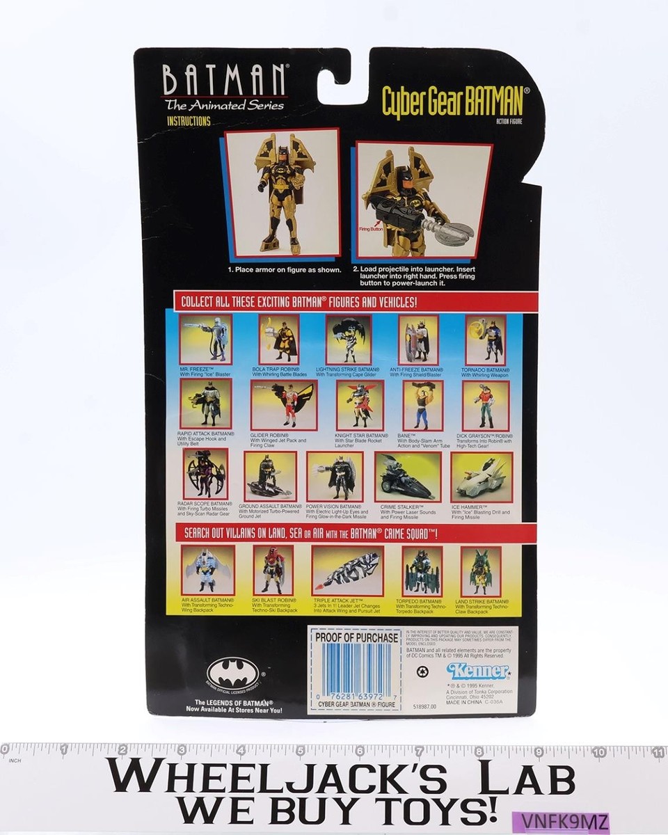 Cyber Gear Batman MOSC NEW Batman The Animated Series Kenner 1995 