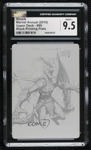 2017 Upper Deck Marvel Annual Printing Plate Black 1/1 Slizzik CGC 9.5 Mint+ i1f