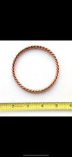 Solid copper Tensor Ring. 1/2 Qubit. EMF Protection, Healing Pain More.