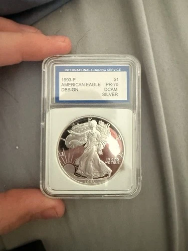 1993-p American Eagle Design Pr 70 Dcam IGS Graded Certified