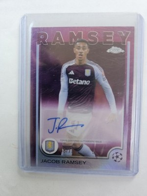 Topps Chrome Ramsey Auto /75 Aston Villa