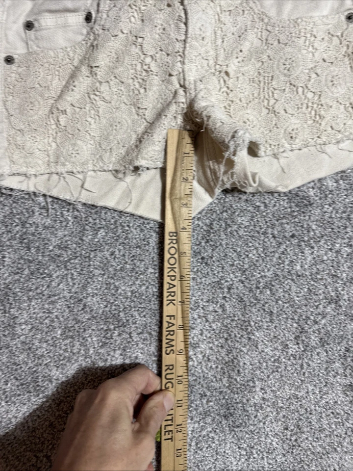 Pantalones Cortos Aeropostale Mujer Talla 4 Crochet Boho Cottagecore Festival Inspirado en Y2K Foto 4 de 4