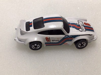 Hot Wheels 1974 Porshe P-911 Turbo 6 White Vtg Blackwall Hong Kong 70s Toy Car