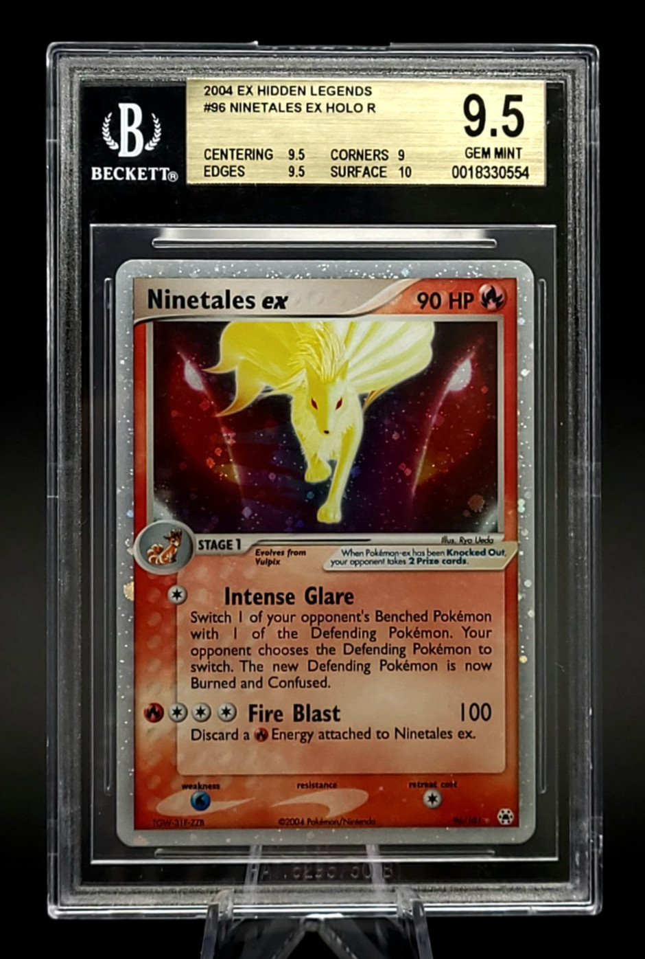 Ninetales ex 96/101 Pokémon EX Hidden Legends (2004) BGS 9.5