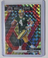 2025 Mosaic Choice Brett Favre Hall Of Fame Red Yellow /89 Packers 