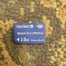 SanDisk 2.0 GB Memory Stick Pro Duo Magic Gate Memory Card Blue