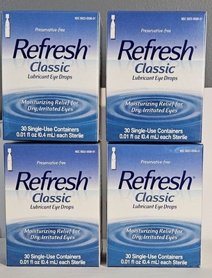 Refresh Classic Lubricant Eye Drops 120 Single Vials