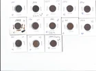 Lot of 13 Indian Head pennies 1863-1907-several XFs; older - set #10