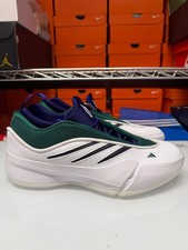 Adidas Men's Dame 9 Shoes White Green Blue IG6603
