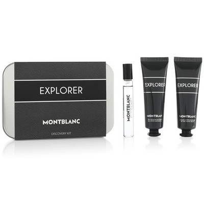  NEW  MontBlanc - Explorer Eau de Parfum 3-Piece Discovery Kit