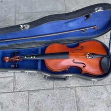 Skylark Brand Solid Wood Natural Varnish Beginner Violin MV:008 W/Hard Case