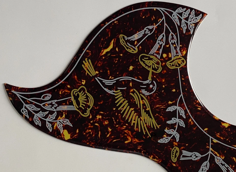 Golpeador autoadhesivo de cristal para guitarras acústicas Gibson Hummingbird Foto 3 de 4