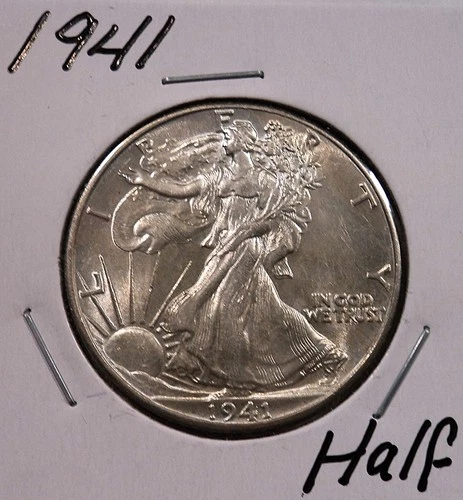 1941 Walking Liberty Silver Half Dollar AU