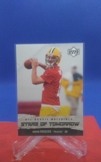 Aaron Rodgers RC 💥 2005 Upper Deck Rookie Materials - Stars of Tomorrow #ST-2