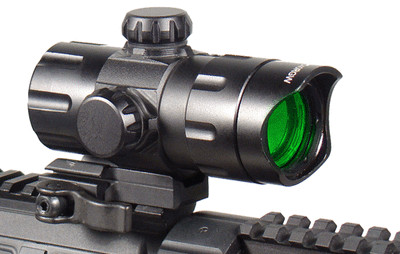 UTG Red/Green Dot Scope High and Low QD Mounts and Flip-open Lens Caps - Leapers