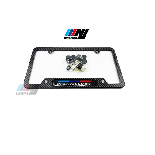M Performance License Plate Frame with hardware ( Carbon fiber) for BMW