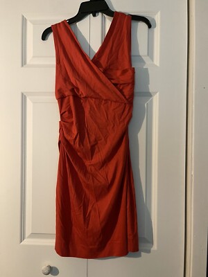 Diane von Furstenberg Designer V Neck Ruched Bodycon dress Luxury small NWT  | eBay