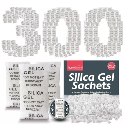 Silica Gel Sachets 1g Desiccant Reusable Packets Bags Anti Damp Pouches Packs
