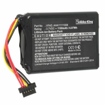 Akku ersetzt Tomtom AHA11111008 VFAD für 4FL50 4FL60 Go 5000 5100 6000 6100 