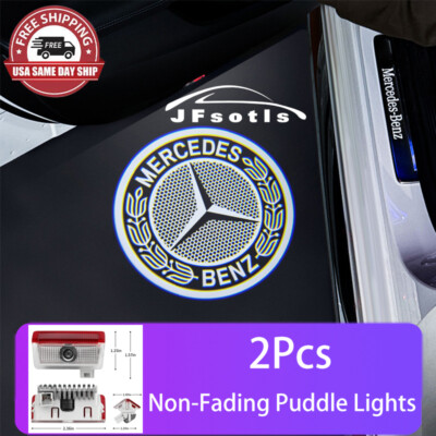 1 Pair Door Light Welcome Projector Ghost Shadow Light For Benz A/B/C/E/GLC/G