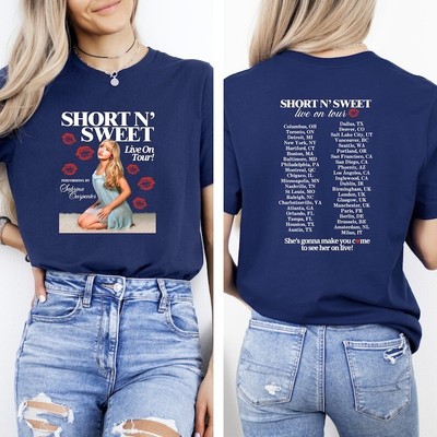 Short And Sweet T-Shirt, Sabrina Shirt, Sabrina Merch Shirt, Carpenter Fan Shirt