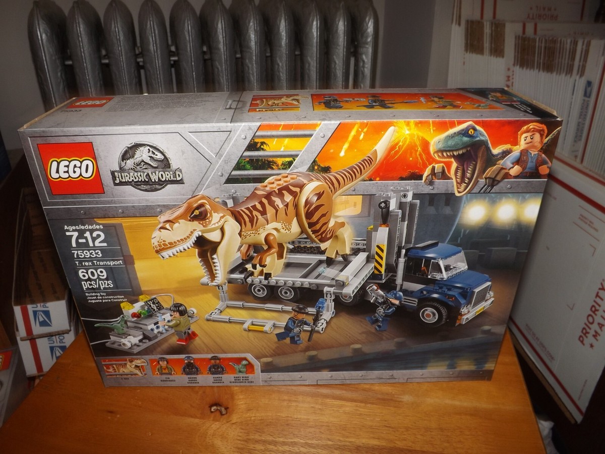 LEGO JURASSIC WORLD REX TRANSPORT KIT 75933 609 PIECES NEW IN BOX 2018