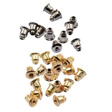 100pcs Stud Earring Backs Bullet Barrel Ear nut Stopper Ear Nut Bell Parts