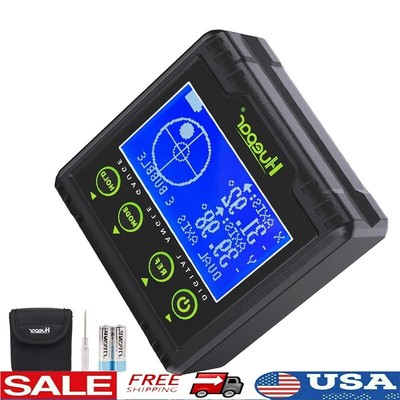 Digital Angle Gauge Protractor Dual Axis Inclinometer Level Box 0.01° Accuracy