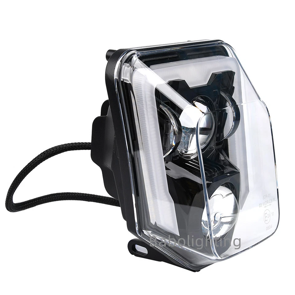 Faro LED H/L haz DRL IP67 para Husqvarna 701 SuperMoto 501 300 450 350i 250 Foto 4 de 4