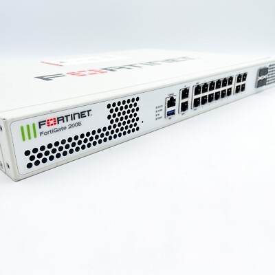 FORTINET FortiGate-200E FG-200E Unit Only Working Tested Good