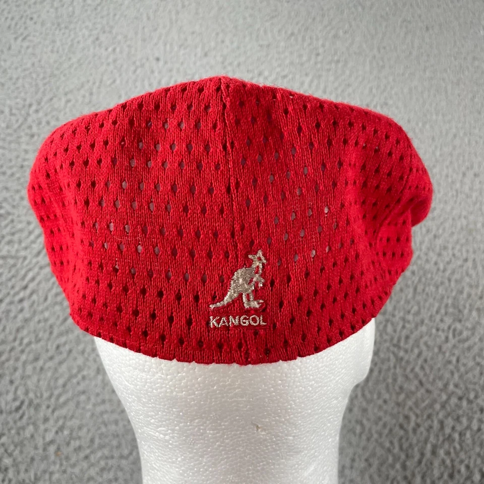 Gorra/gorra tejida roja ventilación malla acrílica Kangol 6347BC talla mediana comodidad Foto 4 de 4