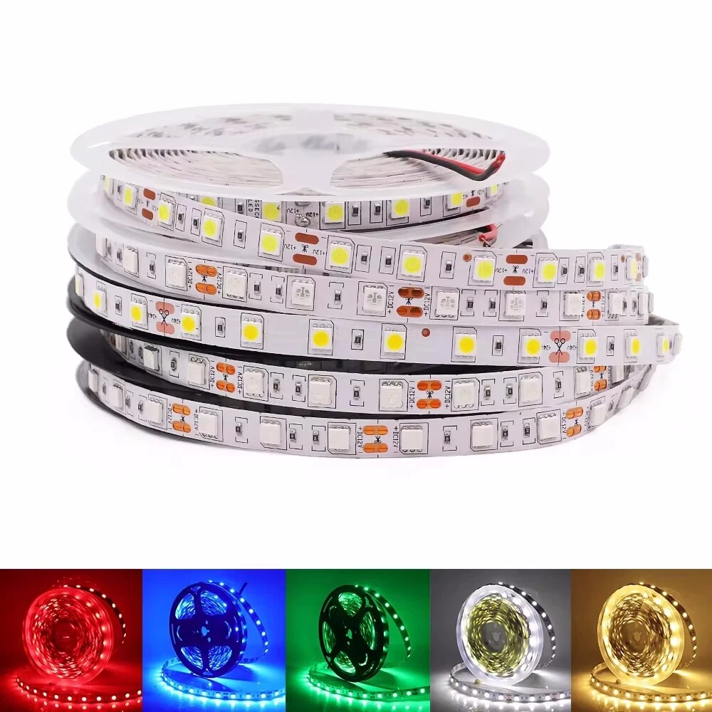 24V 16.4ft LED Strip Lights 5050 SMD 300LED for Christmas Mall Booth House Decor
Opens in a new wind