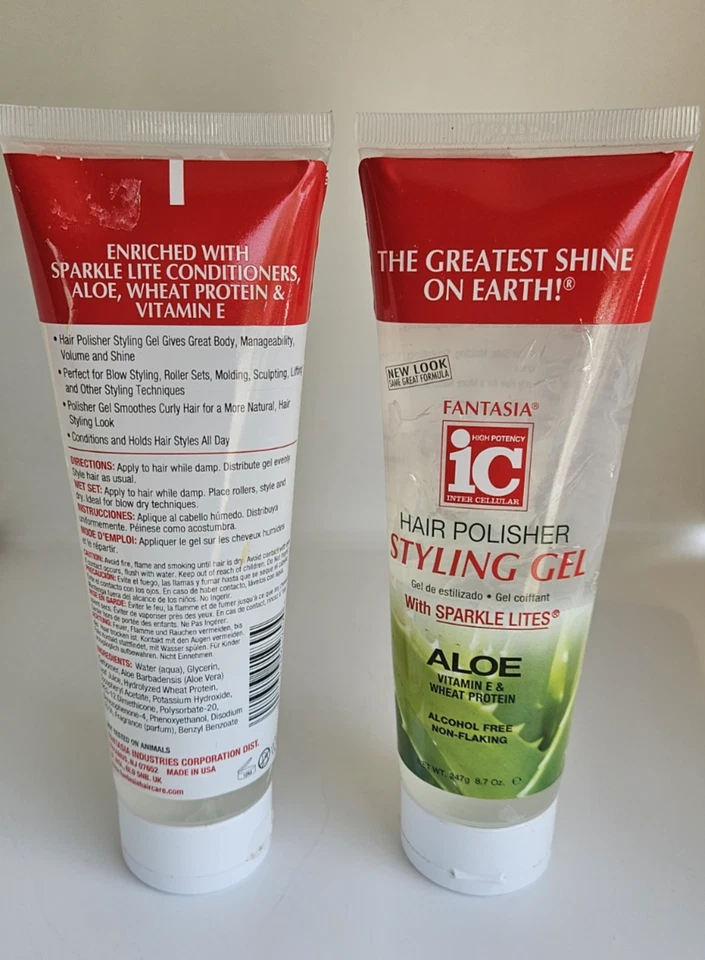 Gel de peinado pulidora de cabello IC Fantasia 8,7 oz (LOTE DE 2) Foto 2 de 3