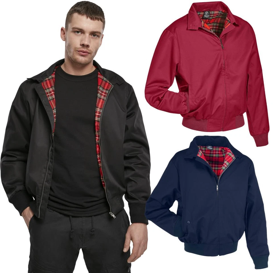 Brandit Lord Canterbury Veste Bomber Col à Carreaux Intérieur Angleterre Veste