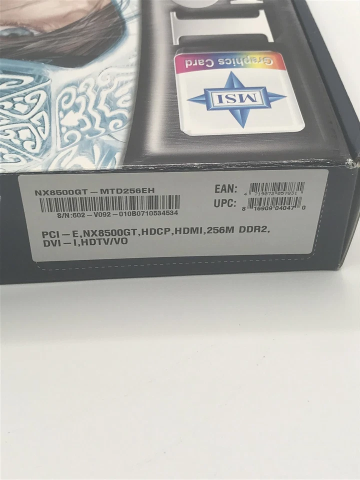 MSI NVIDIA GeForce-NX8500GT-TD256EH-D.O.T./256MB DDR2/HDMI/HDTV/DVI/TVOut/PCIExp - Image 3 of 4