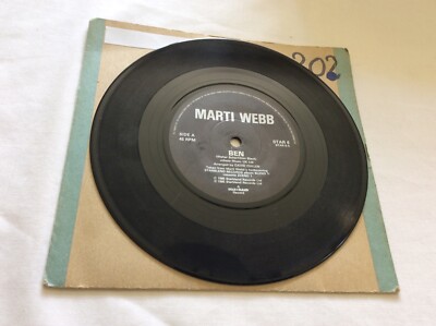 MARTI WEBB - BEN / Nothing Ever Changes, 45RPM Single - 1985 Starblend Records