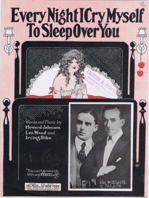 Every Night I Cry Myself To Sleep Over You, MacFarlane & Palace 1923 sheet music