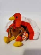 Ty Beanie Babies Gobbles The Turkey 5.5  Style 4034-PVC Pellets-Errors.