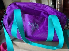 Zella Girl Workout Bag Gym Bag Purple / Teal Color Block 2933