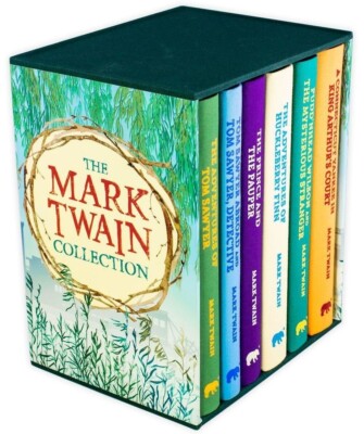 The Mark Twain 6 Bücher Sammlung Set - Alter 9-14 - Stoff gebunden Hardcover