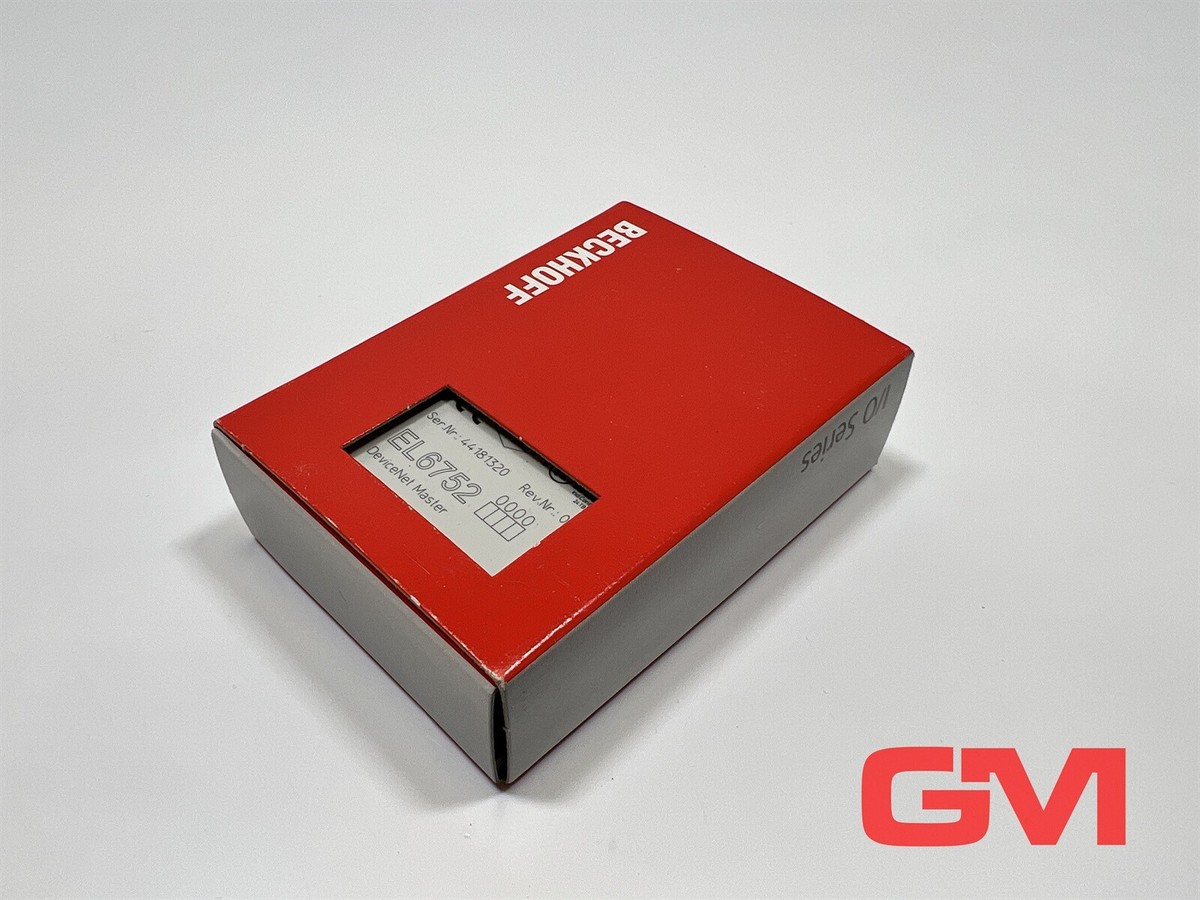 Terminal Beckhoff EtherCAT EL6752 - Interface De Communication 1 Canal Master - Neuf - Fabriqué En Allemagne