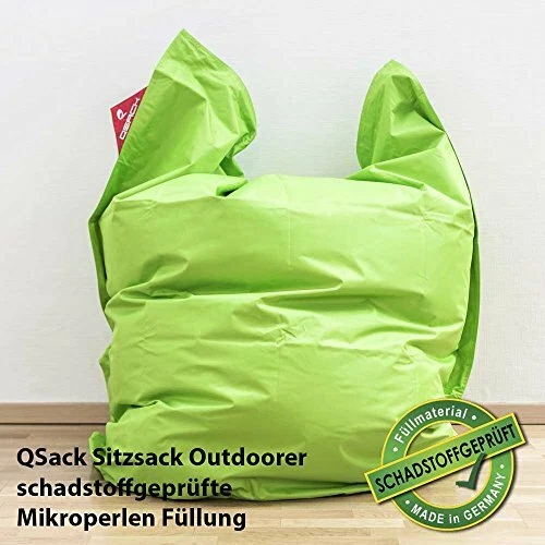 QSack Outdoor Sitzsack XXL, Toxproof Mikroperlen, schadstoffgeprüft, 140x180 cm - Bild 1 von 1