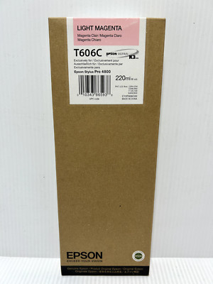 2010 Genuine Epson T606C Light Magenta Ink Cartridge