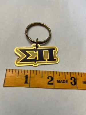 Sigma Pi Greek Letter Key Chain Key Ring Fob LICENSED, NEW