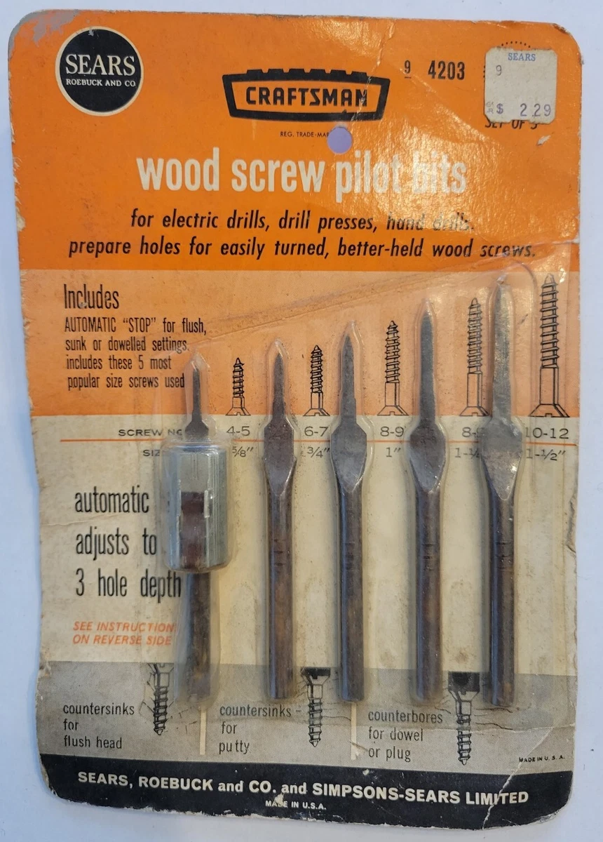 Craftsman wood drill bits deals