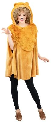 ORLOB KARNEVAL GMBH Cape Löwe Poncho Karneval Fastnacht Fasching Plüsch Kostüm Damen