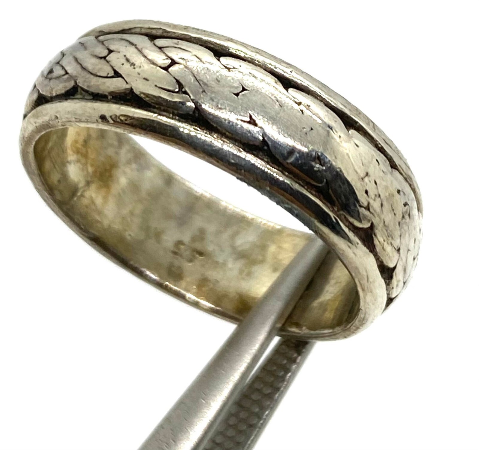 Mens S Pattern Solid Twisted Sterling Silver 925 … - image 9