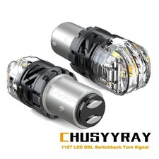 LED 2-Color Switchback Front Turns Signal Bulb For 99-2000 Honda Civic