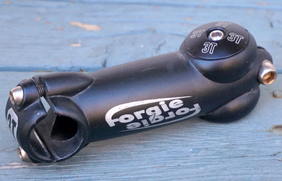 3T Forgie Stem Threadless Race Bike 100mm 1 1/8 25.4 3TTT Black 10 Degree TopCap - Image 2 of 4