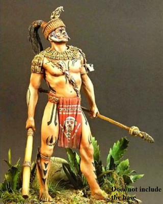 1/24 Scale 75mm Aztec Warrior Resin Figure Historical Miniature No Base Included